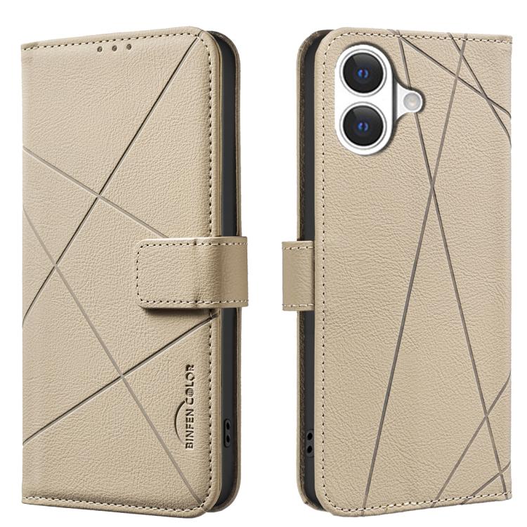Geometric Pattern RFID Leather Phone Case, For iPhone 16e / 17e, For iPhone 17 Pro Max, For iPhone 17 Pro, For iPhone 17, For iPhone Air, For iPhone 16 Pro Max, For iPhone 16 Pro, For iPhone 16 Plus