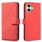 Geometric Pattern RFID Leather Phone Case, For iPhone 16e / 17e, For iPhone 17 Pro Max, For iPhone 17 Pro, For iPhone 17, For iPhone Air, For iPhone 16 Pro Max, For iPhone 16 Pro, For iPhone 16 Plus