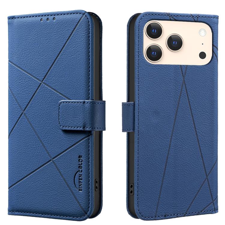 Geometric Pattern RFID Leather Phone Case, For iPhone 16e / 17e, For iPhone 17 Pro Max, For iPhone 17 Pro, For iPhone 17, For iPhone Air, For iPhone 16 Pro Max, For iPhone 16 Pro, For iPhone 16 Plus