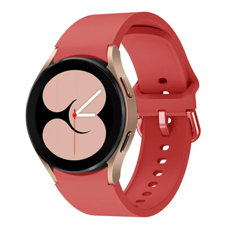 xDfind Solid Color Colorful Buckle Quick Release Silicone Watch Band, For Samsung Galaxy Watch7 / Watch FE 40mm, For Samsung Galaxy Watch6 / Watch6 Classic, For Samsung Galaxy Watch5 / Watch5 Pro, For Samsung Galaxy Watch4 / Watch4 Classic