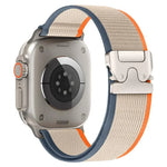 xDfind Titanium Buckle Snap Button Loop Nylon Watch Band, For Apple Watch 46mm / 49mm / 45mm / 44mm, For Apple Watch 42mm / 41mm / 40mm / 38mm