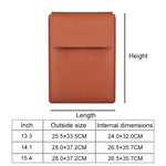 PU05 Sleeve Leather Case Carrying Bag, for 13.3 inch Laptop, for 14.1 inch Laptop, for 15.4 inch Laptop