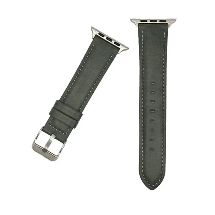 xDfind Crazy Horse Texture Leather Watch Band, For Apple Watch 46mm / 49mm / 45mm / 44mm, For Apple Watch 42mm / 41mm / 40mm / 38mm