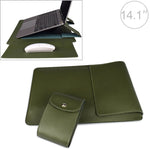 PU05 Sleeve Leather Case Carrying Bag with Small Storage Bag, for 13.3 inch Laptop, for 14.1 inch Laptop, for 15.4 inch Laptop