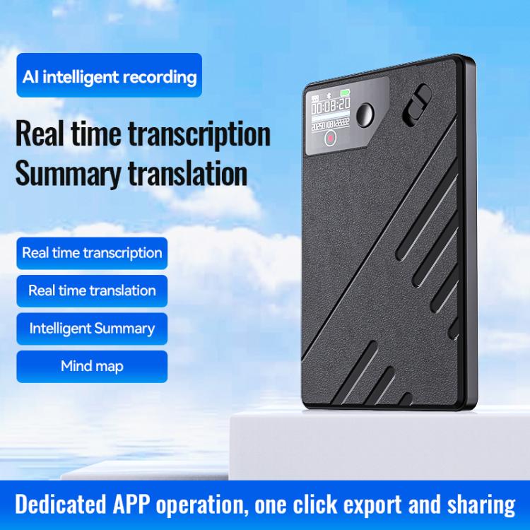 JNN A5 OLED Display Smart AI Magnetic Recorder Support APP Control, 8GB, 16GB, 32GB, 64GB, 128GB
