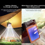 F3 Solar Powered USB Charging Portable Fan Camping Light