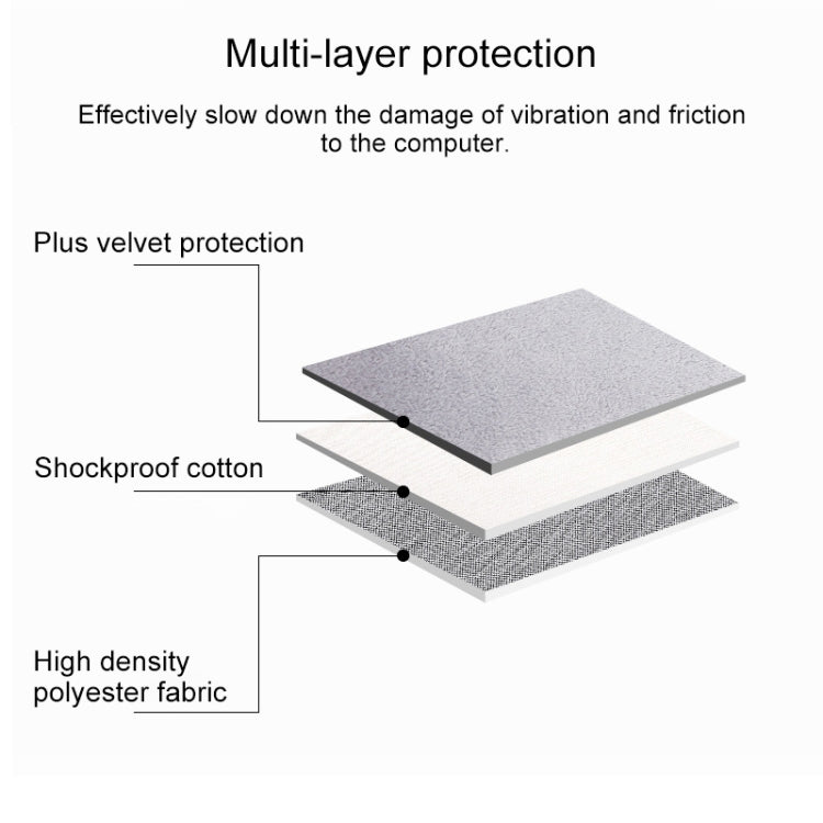 ND01D Felt Sleeve Protective Case Carrying Bag, for 13.3 inch Laptop, for 14.1 inch Laptop, for 15.4 inch Laptop, for 15.6 inch Laptop