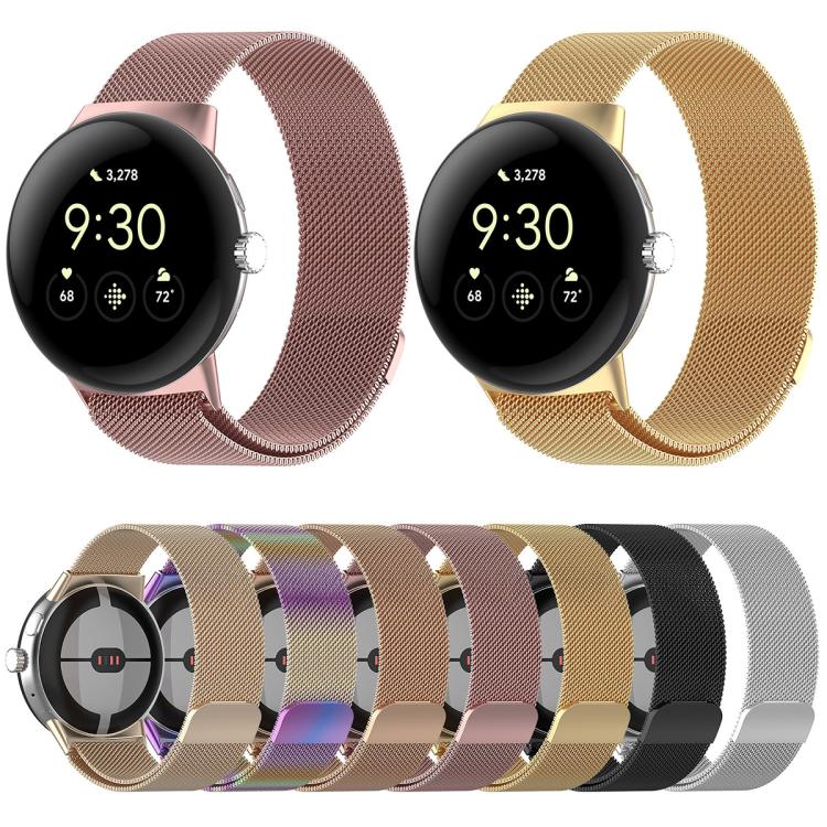 xDfind Milanese Metal Magnetic Watch Band, For Google Pixel Watch 5 / 4 / 3 / 2 / 1 41mm, For Google Pixel Watch 5 / 4 / 3 45mm