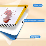 8.5 inch Children Early Education Drawing Board Card English Audiobooks, Blue / 112 Cards, Pink / 112 Cards, Blue / 255 Cards, Pink / 255 Cards