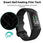 5pcs xDfind Soft Hydrogel Film Full Cover Front Protector, For Fitbit Charge 6, For Fitbit Versa 4, For Fitbit Charge 5, For Fitbit Luxe, For Fitbit Versa 3, For Fitbit Versa 2, For Fitbit Versa