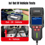 KONNWEI KW700 12V / 24V 2.8 inch Color Screen Car Battery Tester with Printer, KW700