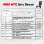 KONNWEI KW700 12V / 24V 2.8 inch Color Screen Car Battery Tester with Printer, KW700