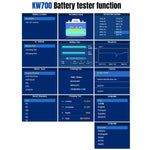 KONNWEI KW700 12V / 24V 2.8 inch Color Screen Car Battery Tester with Printer, KW700