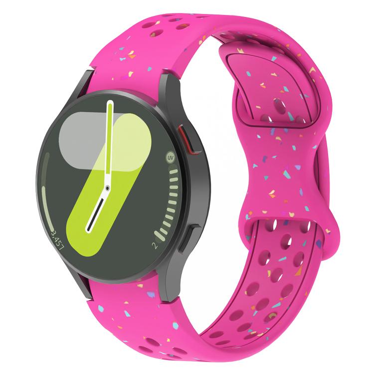 Eco-Friendly Granular Colorful Dots Silicone Watch Band, For Samsung Galaxy Watch 7 40 / 44mm