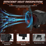 2pcs/Pack 35W 3600LM 6500K Car Square HD Large Lens Spotlight Work Light
