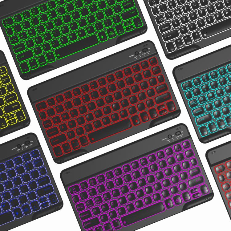 Colorful Backlight Bluetooth Keyboard Leather Tablet Case, For iPad Air 11 2024 / Air 11 2025, For iPad Air 5 / Air 4 10.9