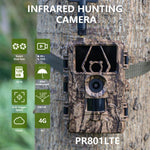 PR801G 4G EU Version 8K HD Night Vision Infrared Motion Detection Hunting Camera, PR801G EU Version