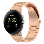 xDfind Three Beads Quick Release Metal Watch Band, For Google Pixel Watch 5 / 4 / 3 / 2 / 1 41mm, For Google Pixel Watch 5 / 4 / 3 45mm