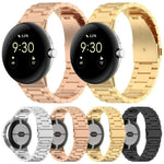 xDfind Three Beads Quick Release Metal Watch Band, For Google Pixel Watch 4 / 3 45mm, For Google Pixel Watch 4 / 3 / 2 / 1 41mm
