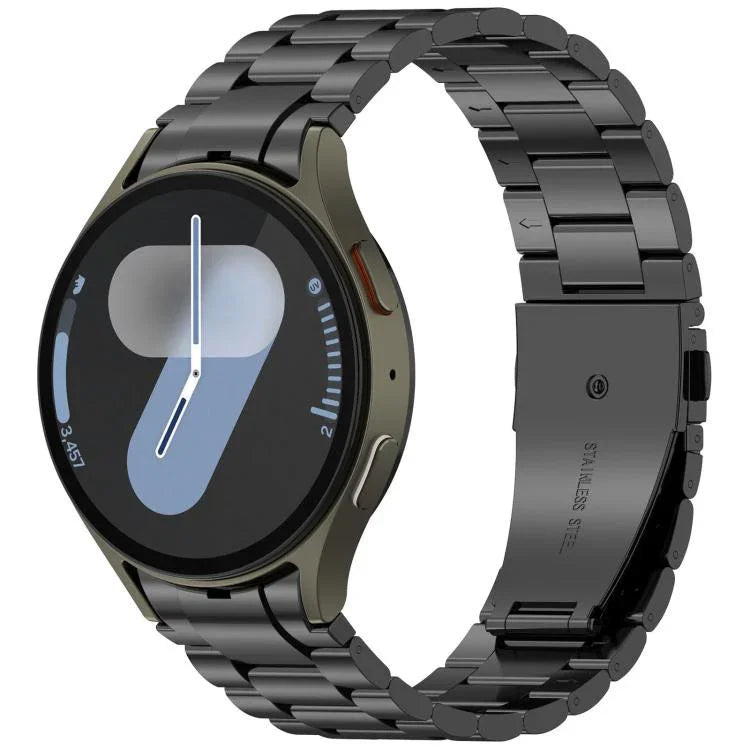 xDfind Three Beads Metal Watch Band, For Samsung Galaxy Watch Ultra 47mm, For Samsung Galaxy Watch 7 / FE / 6 / 5 / 4, For Samsung Galaxy Fit3