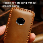 For Mazda Axela Hallmo B023 Crazy Horse Cowhide Car Key Protection Cover, For Mazda Axela