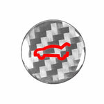 For Tesla Model 3 2019-2023 / Y 2019-2024 Carbon Fiber Car Trunk Button Decorative Sticker, For Tesla Model 3 2019-2023 / Y 2019-2024 Car Trunk Button