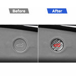 For Tesla Model 3 2019-2023 / Y 2019-2024 Carbon Fiber Car Trunk Button Decorative Sticker, For Tesla Model 3 2019-2023 / Y 2019-2024 Car Trunk Button