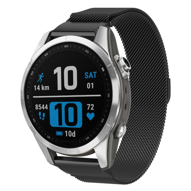 xDfind Milanese Quick Fit Metal Watch Band, For Garmin Fenix 8/7X/6X/5X 26mm, For Garmin Fenix 8/7/6/5 22mm, For Garmin Fenix 8/7S/6S/5S 20mm