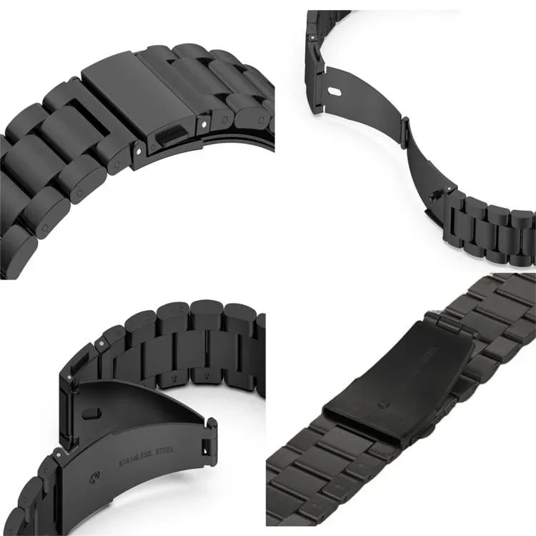 xDfind Three Beads Fold Buckle Stainless Steel Watch Band, For Apple Watch 42 / 44 / 45 / 46 / 49mm, For Apple Watch 38 / 40 / 41 / S10 42mm