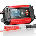 FOXSUR FTC-1206 2 in 1 12V Charging Tester Integrated Machine Car Motorcycle Battery Charger Tester, EU Plug, US Plug, UK Plug, AU Plug