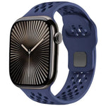 xDfind Mesh Reverse Buckle Silicone Watch Band, For Apple Watch 46mm / 49mm / 45mm / 44mm, For Apple Watch 42mm / 41mm / 40mm / 38mm