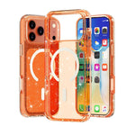 Terminator Style Glitter Powder MagSafe Magnetic Phone Case, For iPhone 17 Pro Max, For iPhone 17 Pro, For iPhone 17, For iPhone Air