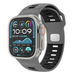 Checkered Reverse Buckle Silicone Watch Band, For Apple Watch 46mm / 49mm / 45mm / 44mm