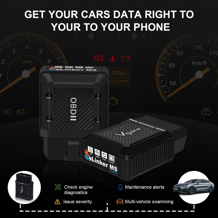 Vgate vLinker MS 12V / 24V Bluetooth Car OBD2 Scanner, vLinker MS