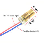 10pcs/Pack Adjustable Diode Laser Head Red Dot Laser Module, 5V, 3V
