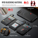 MAGKING K3 Series MagSafe RFID Card Bag Detachable Phone Case, For iPhone 17e / 16e, For iPhone 17, For iPhone 16 Pro Max, For iPhone 16 Pro, For iPhone 16 Plus, For iPhone 16
