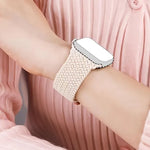 Ladder Buckle Loop Nylon Watch Band with Film Frosted PC Cover, For Apple Watch Series 44mm, For Apple Watch Series 40mm, For Apple Watch Series 10 / 11 46mm, For Apple Watch Series 10 / 11 42mm, For Apple Watch Series 45mm, For Apple Watch Series 41mm