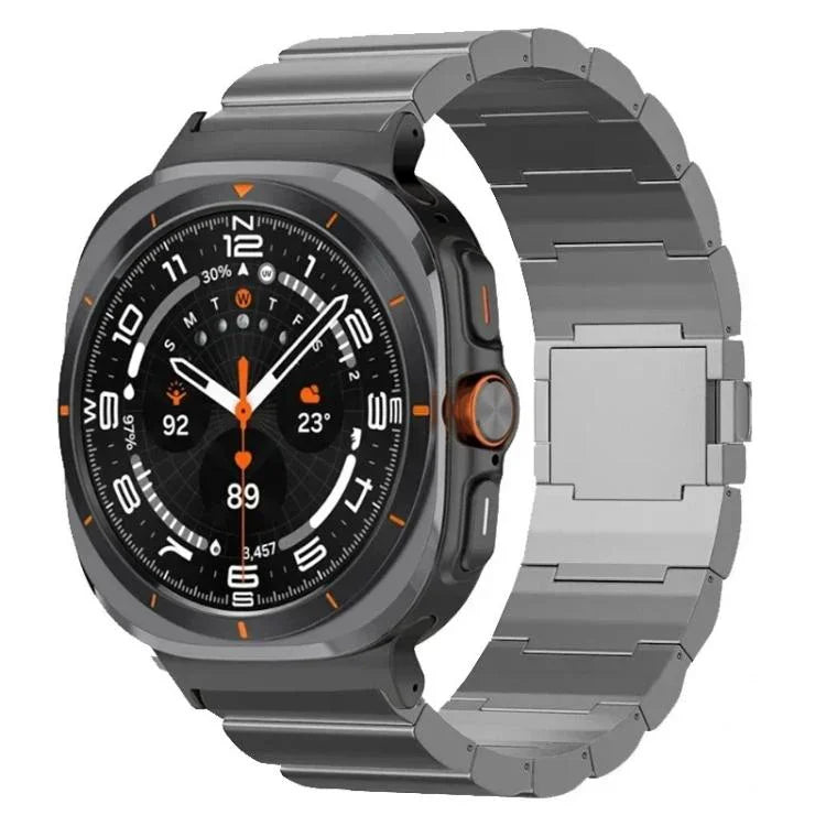 One Beads Magnetic Buckle Titanium Alloy Watch Band, For Samsung Galaxy Watch Ultra / Ultra 2025, For Samsung Galaxy Watch8 / Watch8 Classic
