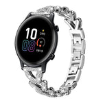 xDfind Small Twist Diamond Metal Watch Band, 20mm For COROS APEX 2 42mm / PACE 2, 20mm For Huawei Watch GT4 / GT3 / GT2, 20mm For Amazfit Bip U / Bip Lite / Bip 3 Pro, 20mm For Amazfit GTS4 Mini/3/2 /2e/2 Mini, 20mm For Xiaomi Haylou RS4 Plus LS11 / LS...