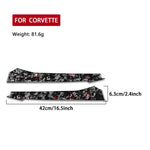 2pcs/Set Forged Gold Foil Carbon Fiber Car Front Sides Air Vents Decorative Sticker for Chevrolet Corvette C8 2020-, Left and Right Driver, Front Sides Air Vents
