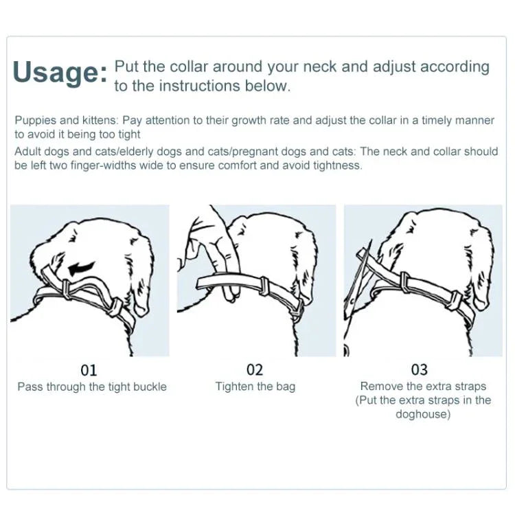 Pet Deworming Calming Collar Fleas Ticks Removing, Aluminum Box Packing, 72cm For Large Dog, 56cm For Puppy, 56cm For Cat