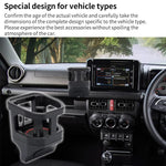 For Suzuki Jimny JB74 / JB64 2018- Car Air Outlet Water Cup Holder, with 3pcs Anti-slip Mats, Water Cup Holder