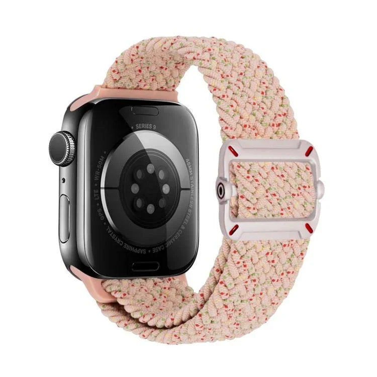 Double Loop Mechanical Buckle Nylon Braid Watch Band, For Apple Watch 42mm / 41mm / 40mm / 38mm