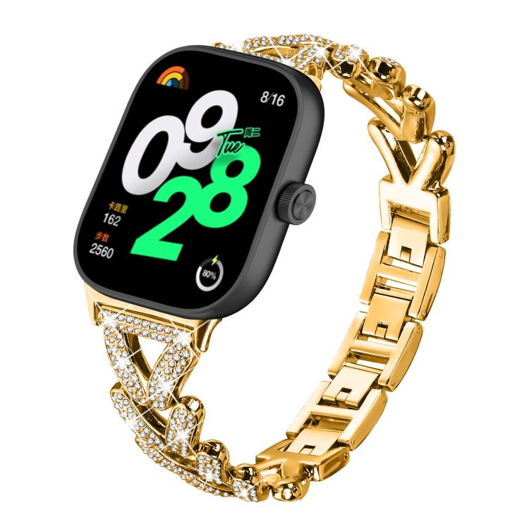 20mm xDfind Small Twist Diamond Metal Watch Band, For Xiaomi Band 10 Pro/9 Pro/Redmi Watch 6/5/4, For Redmi Watch 3 Active / Watch 3 Lite, For Redmi Watch 3