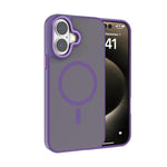 Kalebol Metal Lens Frame MagSafe Frosted PC Phone Case, For iPhone 17 Pro Max, For iPhone 17 Pro, For iPhone 17, For iPhone Air, For iPhone 16 Pro Max