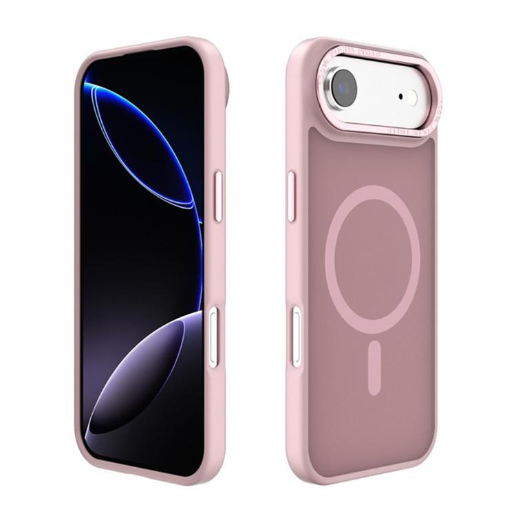 Kalebol Metal Lens Frame MagSafe Frosted PC Phone Case, For iPhone 17 Pro Max, For iPhone 17 Pro, For iPhone 17, For iPhone Air, For iPhone 16 Pro Max