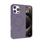 Kalebol Metal Lens Frame MagSafe Frosted PC Phone Case, For iPhone 17 Pro Max, For iPhone 17 Pro, For iPhone 17, For iPhone Air, For iPhone 16 Pro Max