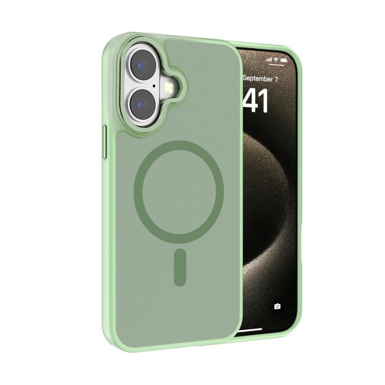 Kalebol Metal Lens Frame MagSafe Frosted PC Phone Case, For iPhone 16 Pro, For iPhone 16 Plus, For iPhone 16, For iPhone 15 Pro Max, For iPhone 15 Pro