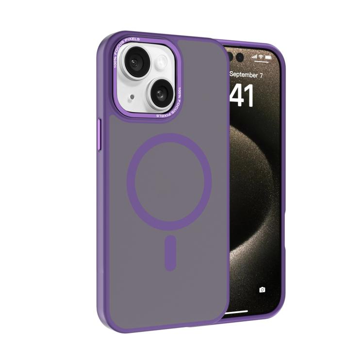 Kalebol Metal Lens Frame MagSafe Frosted PC Phone Case, For iPhone 14 Pro Max, For iPhone 13 Pro Max, For iPhone 13 Pro, For iPhone 13