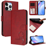 Litter Panda Embossing RFID Leather Phone Case with Lanyard, For iPhone 17e / 16e, For iPhone 17 Pro Max, For iPhone 17 Pro, For iPhone 17, For iPhone Air, For iPhone 16 Pro Max, For iPhone 16 Pro, For iPhone 16 Plus